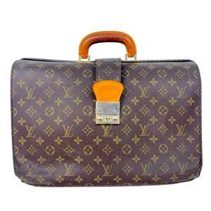 LOUIS VUITTON Monogram Serviette Fermoir Business Bag, Dr’s Briefcase Vintage